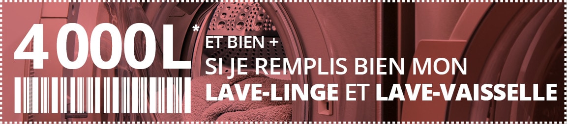 bandeau lave-linge pleine charge