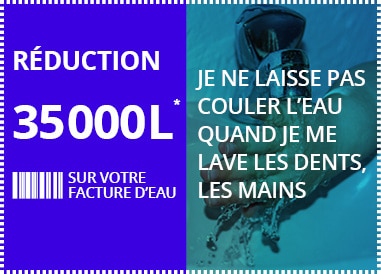 Je ne laisse pas couler l'eau quand je me lave les mains ou les dents | Économiser son eau